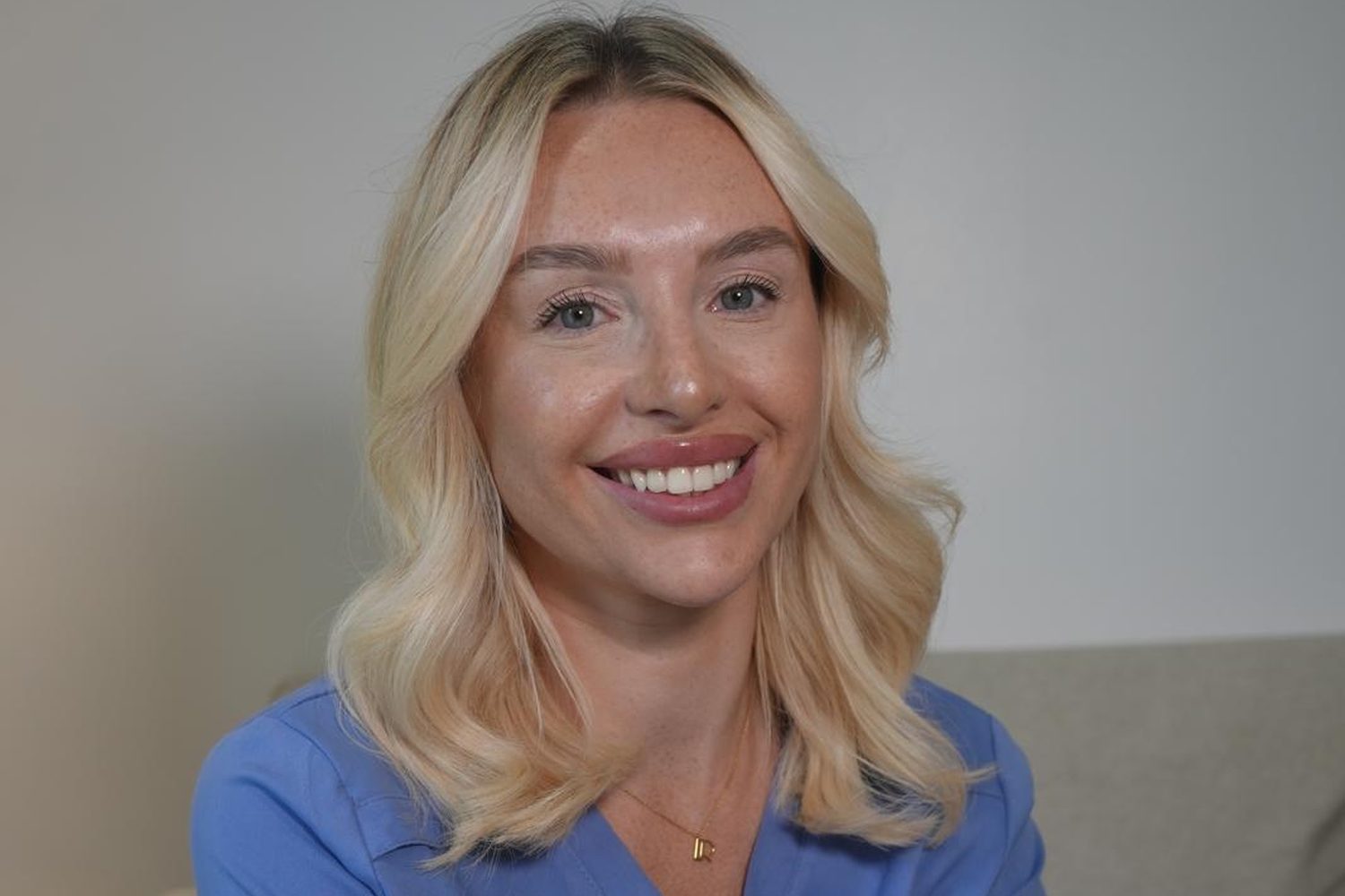Becci, aesthetic nurse at The Face Lab, in the clinic